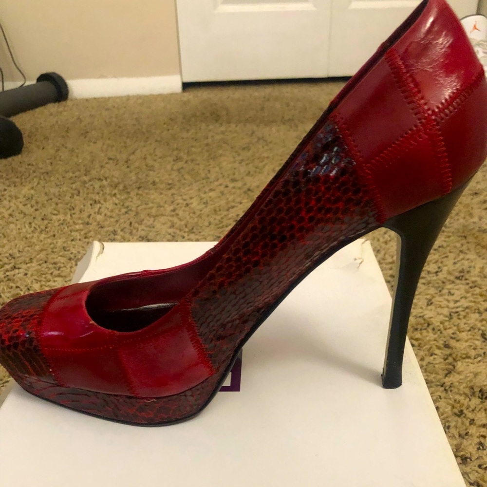 Sexy Red Bakers Heel Size 10